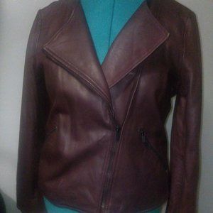 Neiman Marcus The Leather Collection Moto Jacket Sz L